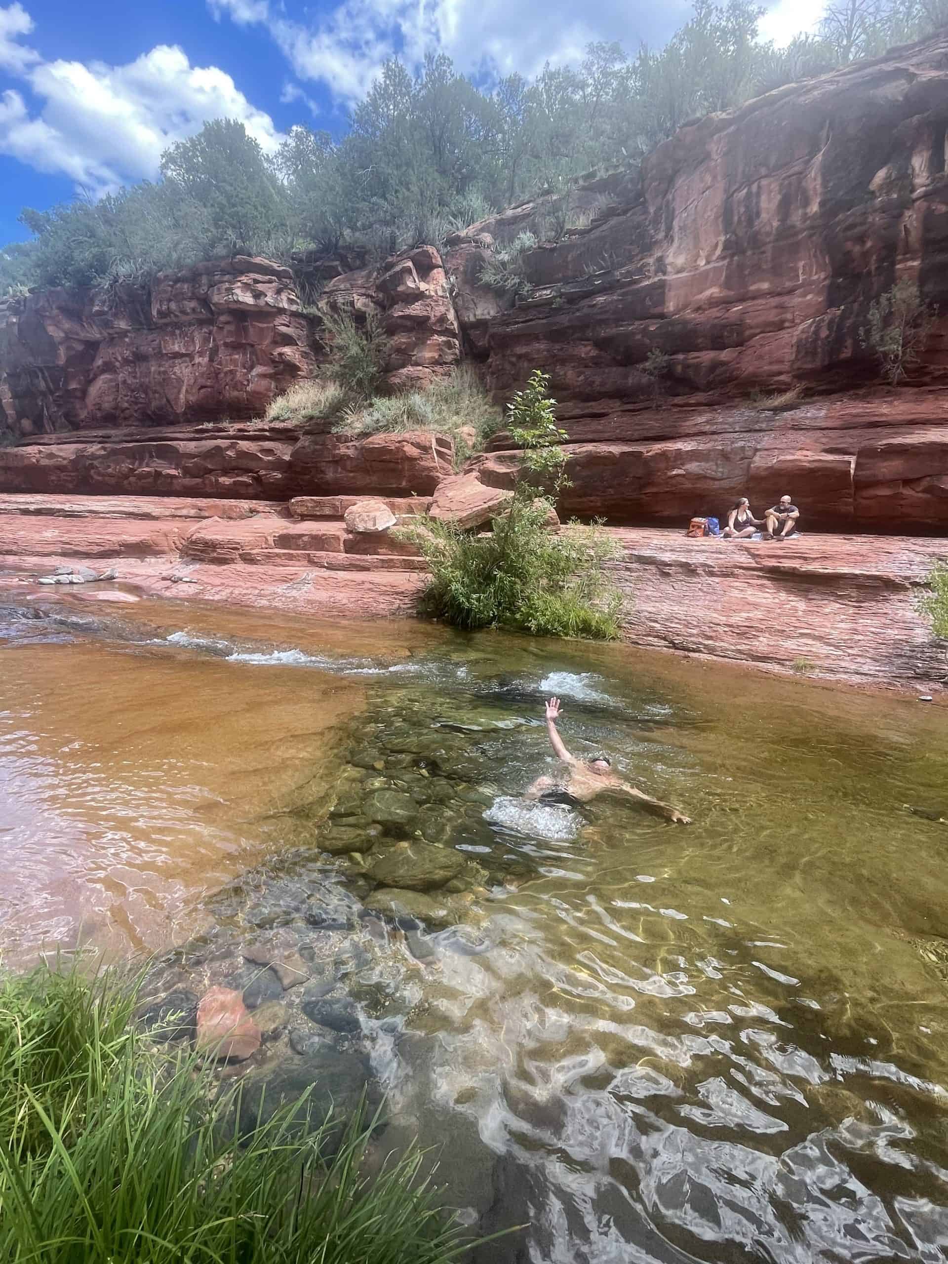 Swimming at Slide Rock State Park