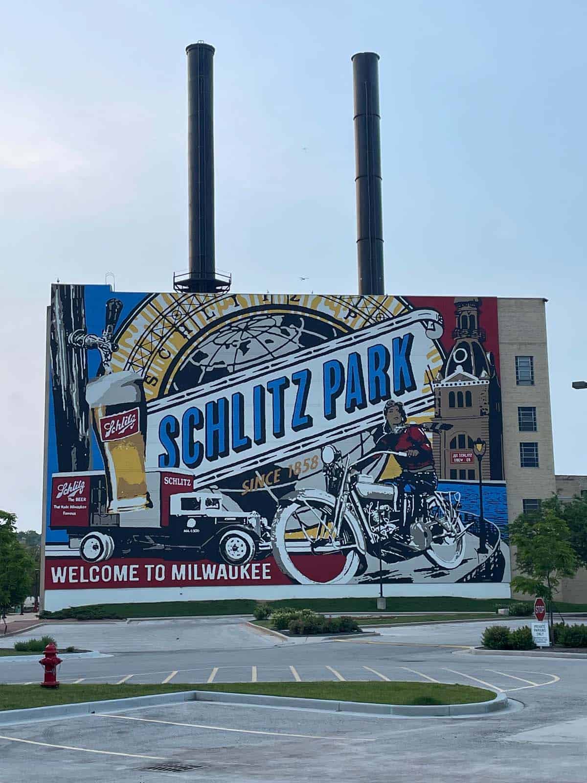 Schlitz Park mural