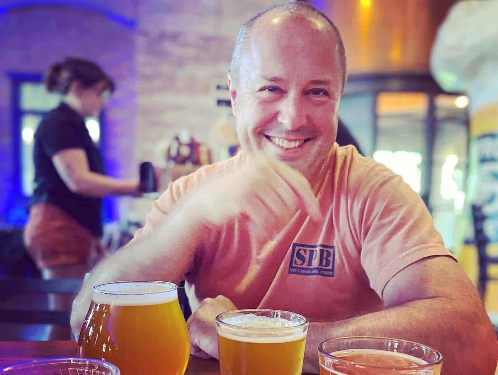 Beer break at Lakefront Brewery