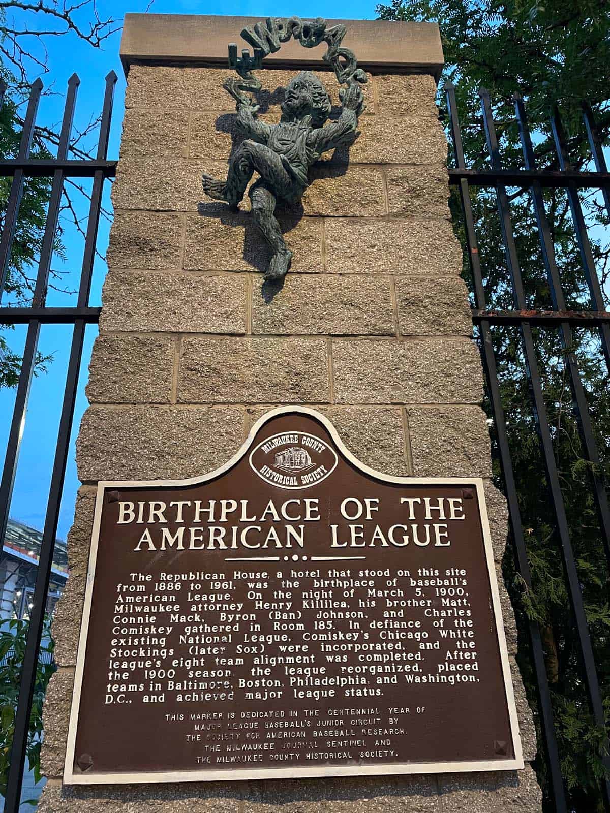 Milwaukee, Wisconsin | Birthplace of the American League
