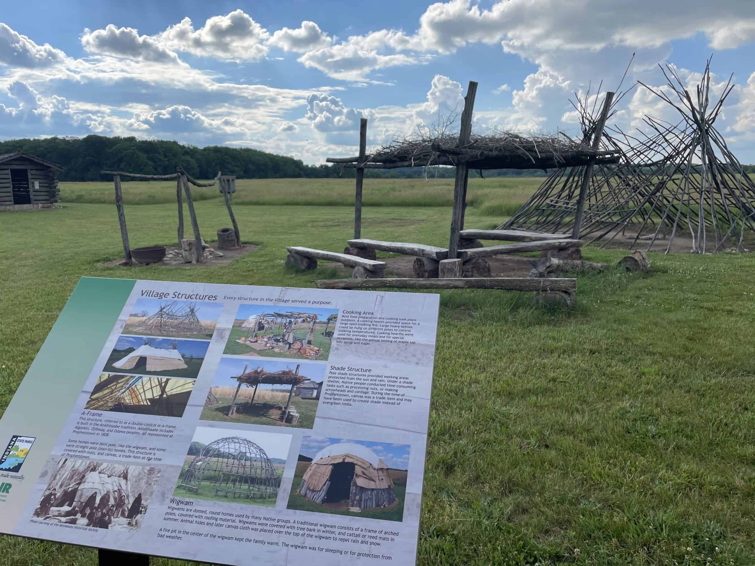 Native American Village at Prophetstown State Park
