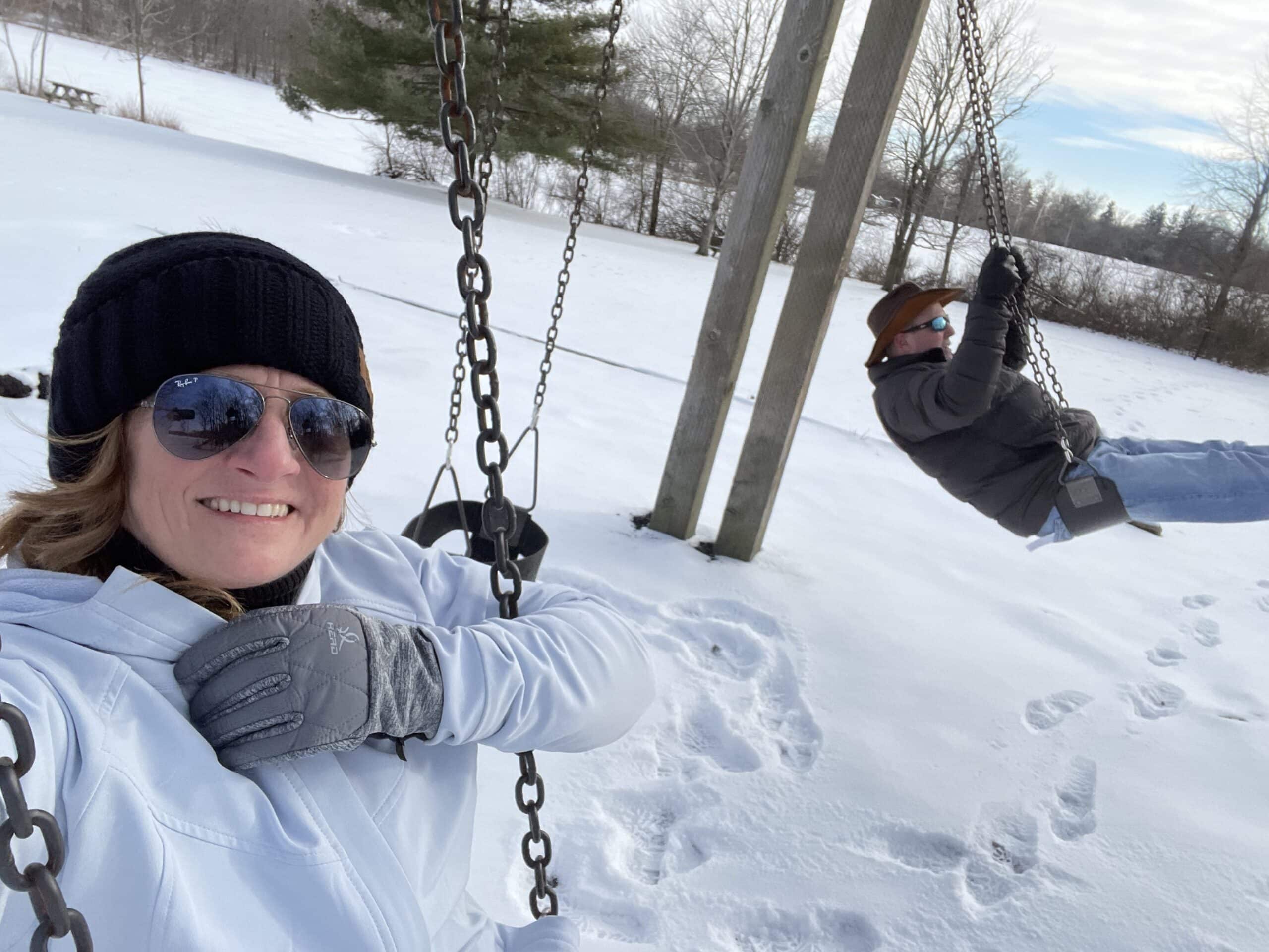 Ouabache State Park playground swings